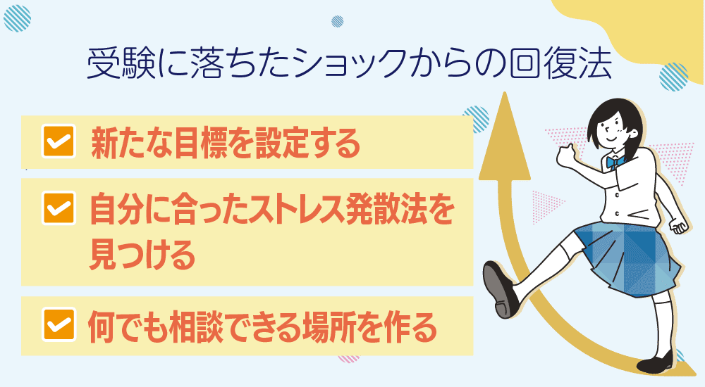 受験に落ちたショックからの回復法